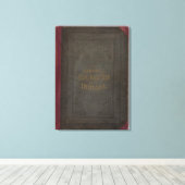 インディアナの新しい地形図と地名辞典 キャンバスプリント (インサイチュ (ウッドフロア))