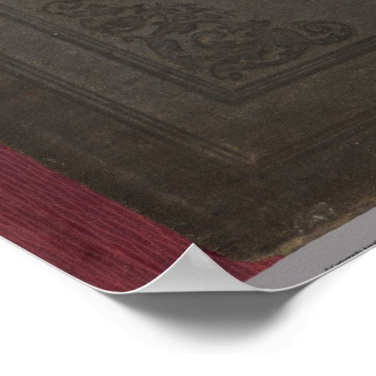 インディアナの新しい地形図と地名辞典 ポスター (角)