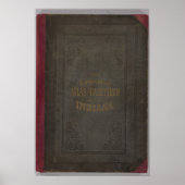 インディアナの新しい地形図と地名辞典 ポスター (正面)