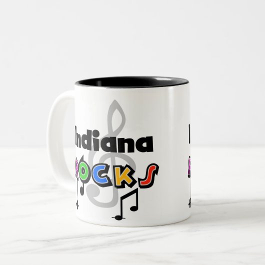 インディアナの石 ツートーンマグカップ (正面左)