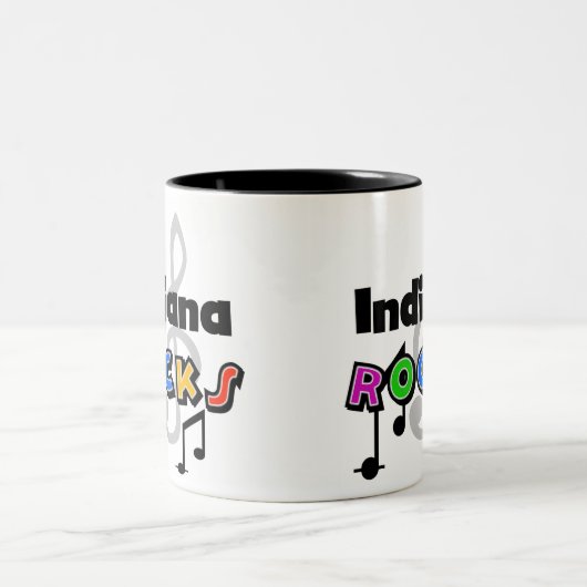 インディアナの石 ツートーンマグカップ (中央)