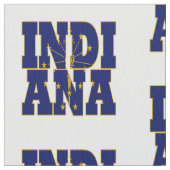 インディアナの米国州の旗 ファブリック (クローズアップ)