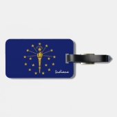 インディアナの荷札、愛国的インディアナ国旗 ラゲッジタグ (裏面横)