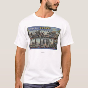 インディアナの(南) -大きい手紙場面 Tシャツ