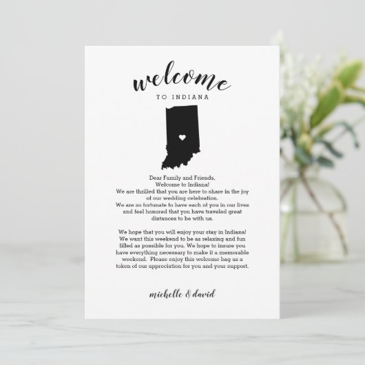インディアナへようこそ |の結婚レター&旅程 (スタンド正面)
