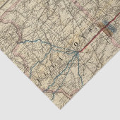 インディアナを示す地図 薄葉紙 (詳細)