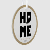 インディアナイズホームパーソナライズされた オーナメント (正面)