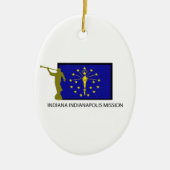 インディアナインディアナポリスの代表団LDS CTR セラミックオーナメント (正面)