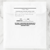 インディアナコテージ法のステッカーホームベースの食べ物 スクエアシール (バッグ)