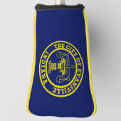 インディアナゴルフヘッドカバー，エバンスビル国旗 ゴルフヘッドカバー (回転90)