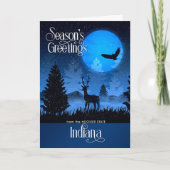インディアナザフーシエ州ウッドランドディア シーズンカード (正面)