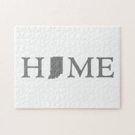 インディアナシェイプドレターIndianan Home Hoosier ジグソーパズル