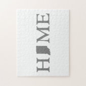 インディアナシェイプドレターIndianan Home Hoosier ジグソーパズル (縦)