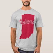 インディアナシェイプTシャツ州 Tシャツ (正面)