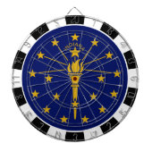 インディアナダートボードUSA & Indiana国旗/ゲームボード ダーツボード (正面)