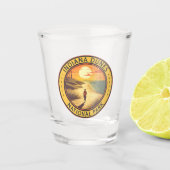 インディアナデュネスナショナルパークトラベルアートヴィンテージ ショットグラス (正面)