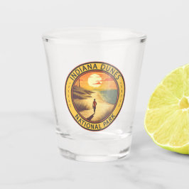 インディアナデュネスナショナルパークトラベルアートヴィンテージ ショットグラス