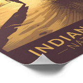 インディアナデュネスナショナルパークトラベルアートヴィンテージ ポスター (角)