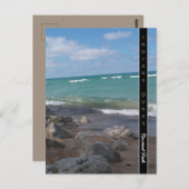 インディアナデュネスナショナルパークビーチビュー ポストカード (正面/裏面)