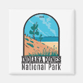 インディアナデュネスナショナルパークヴィンテージ マグネット (正面)