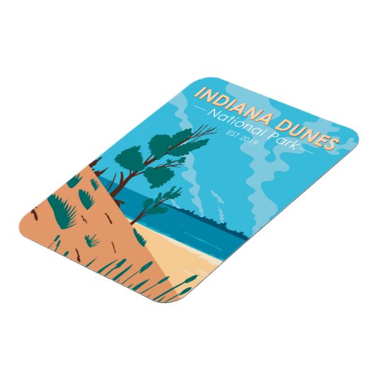 インディアナデュネスナショナルパークヴィンテージ マグネット (左側)