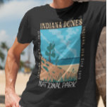 インディアナデュネスナショナルパーク動揺してヴィンテージ Tシャツ<br><div class="desc">インディアナ砂丘ベクトルアートワークデザイン。この公園は統一された州国立公園で、インディアナ北西部に位置し、国立公園局が管理している。</div>