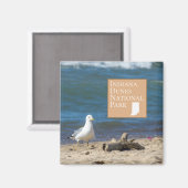 インディアナデュネス国立公園ギフト マグネット (正面/裏面)