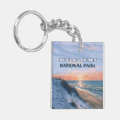 インディアナデュネス国立公園ミシガン湖 キーホルダー (正面左)