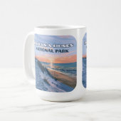 インディアナデュネス国立公園ミシガン湖 コーヒーマグカップ (正面左)