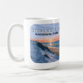 インディアナデュネス国立公園ミシガン湖 コーヒーマグカップ (左)