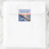 インディアナデュネス国立公園ミシガン湖 スクエアシール (バッグ)