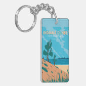インディアナデュネス国立公園ヴィンテージ両面 キーホルダー (正面左)