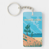 インディアナデュネス国立公園ヴィンテージ両面 キーホルダー (正面)