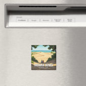 インディアナデュネス国立公園旅行カップル マグネット (インサイチュ (食洗機))