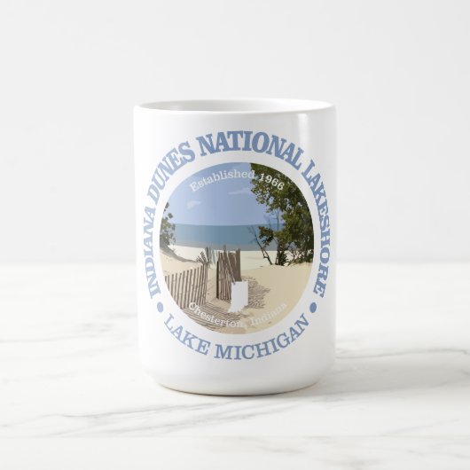インディアナデュネス国立湖畔 コーヒーマグカップ (中央)