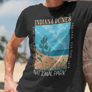 インディアナデューンズ国立公園ヴィンテージ動揺して Tシャツ