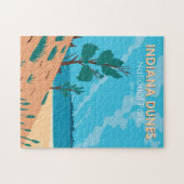 インディアナデューンズ国立公園ヴィンテージ  ジグソーパズル (横)