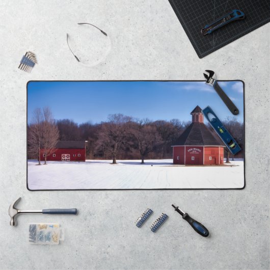 インディアナバーンファームライフデスクマット デスクマット (ワークステーション)