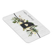 インディアナパーソナライズされた州ユアホームシティ素朴 マグネット (右側)