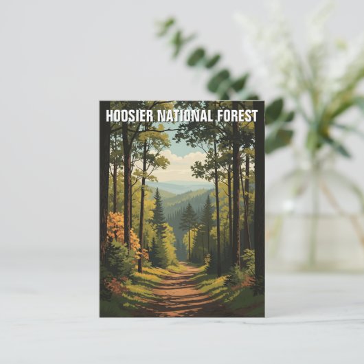 インディアナフーシエナナナショナルフォレスト旅行 ポストカード (スタンド正面)