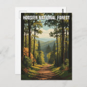 インディアナフーシエナナナショナルフォレスト旅行 ポストカード (正面/裏面)