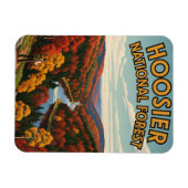 インディアナフーシエナナナショナルフォレスト旅行 マグネット (横)