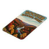 インディアナフーシエナナナショナルフォレスト旅行 マグネット (左側)