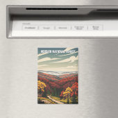 インディアナフーシエナナナショナルフォレスト旅行 マグネット (インサイチュ (食洗機))