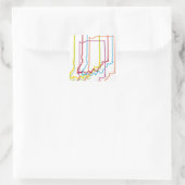 インディアナプライドぼやけ スクエアシール (バッグ)