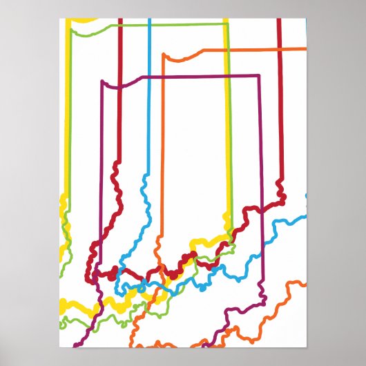 インディアナプライドぼやけ ポスター (正面)