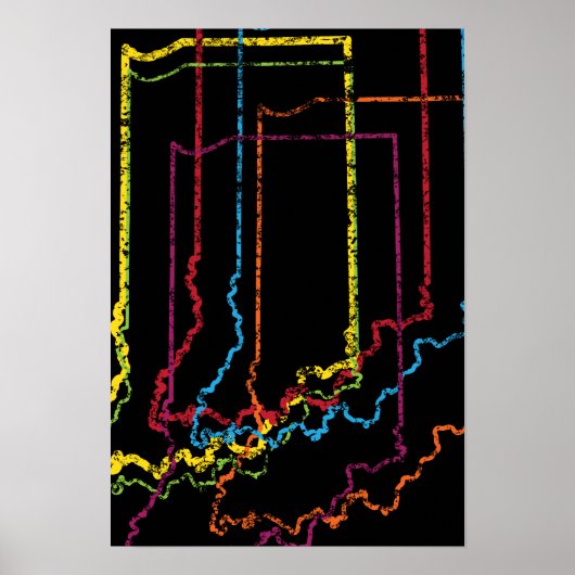 インディアナプライドぼやけ ポスター (正面)