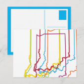 インディアナプライドぼやけ ポストカード (正面/裏面)