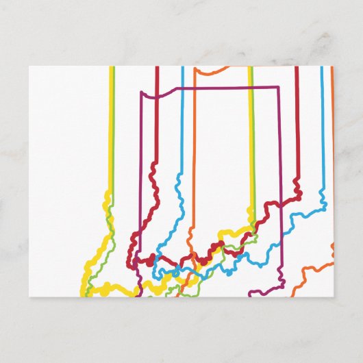 インディアナプライドぼやけ ポストカード (正面)