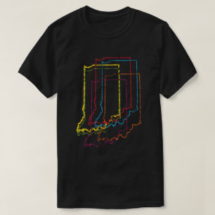インディアナプライドぼやけ Tシャツ